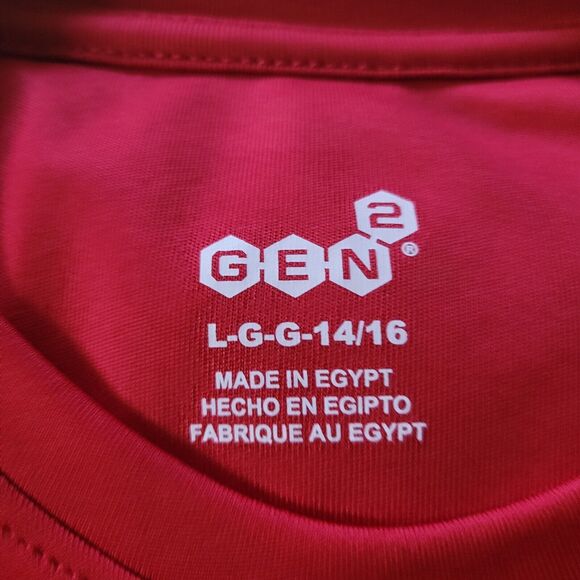 Wisconsin Badgers Gen 2 Short Sleeve Tee Shirt L Youth Apparel Red Sportsware - Picture 4 of 8